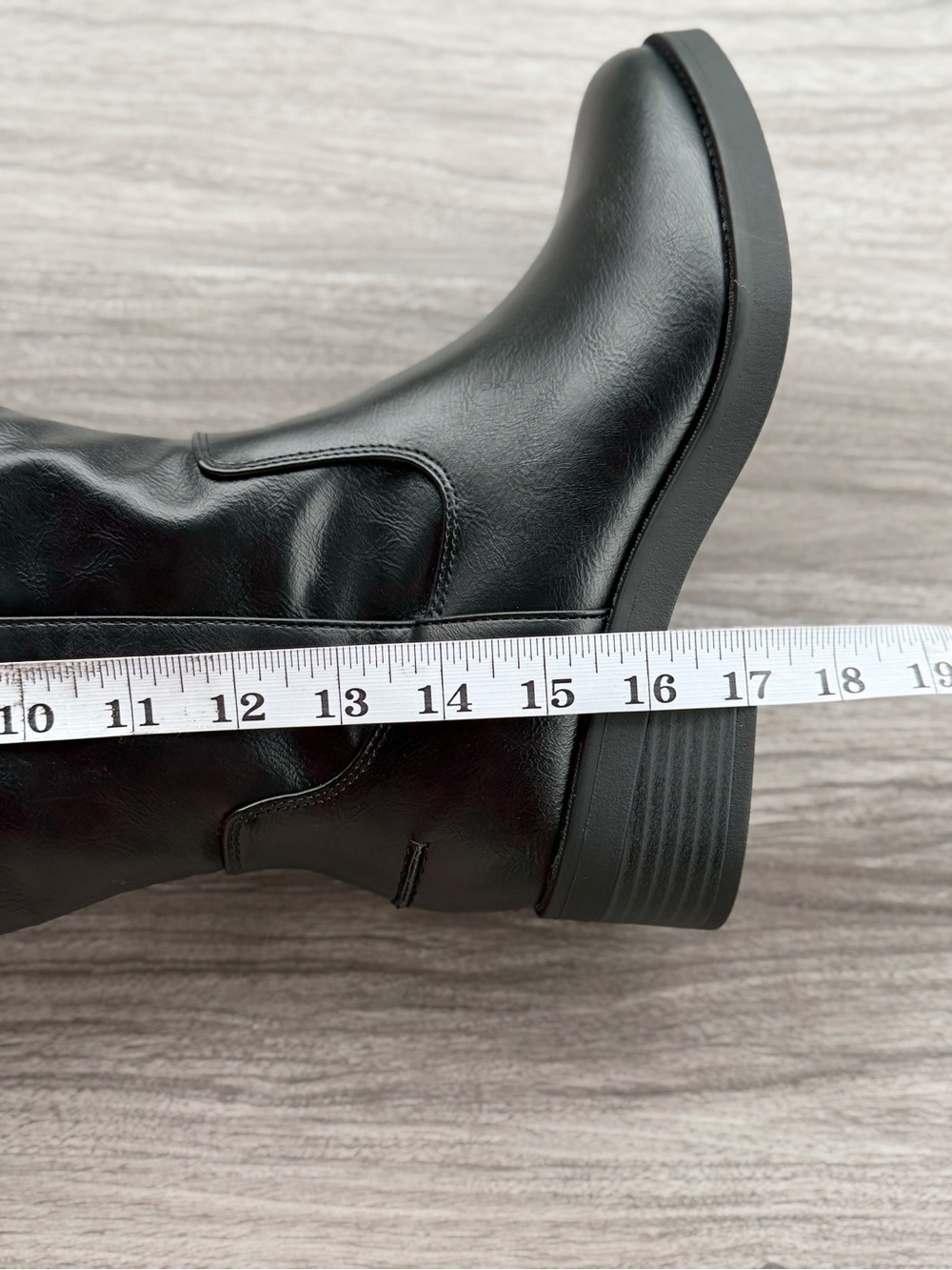 LifeStride Bridgett Wide Width Wide Calf Black Riding Knee High Boots Size 7W - Picture 14 of 15